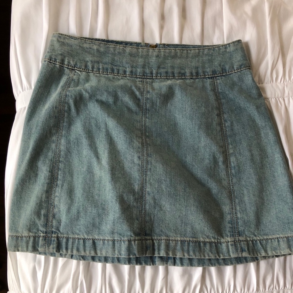 Free people jean skirt